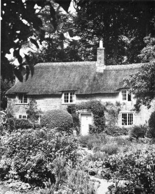 foto van het Hardy's Cottage in Dorset (Engeland)