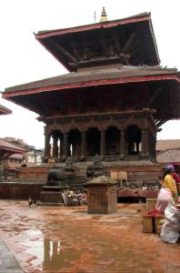 En van de vele tempels in Patan.