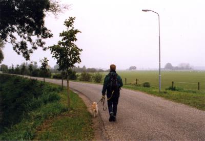Bij het plaatsje Spijk, vlakbij de Rijn (15 oktober 2002).